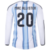 Alexis Mac Allister Argentina 26/27 Long Sleeve Authentic Home Jersey